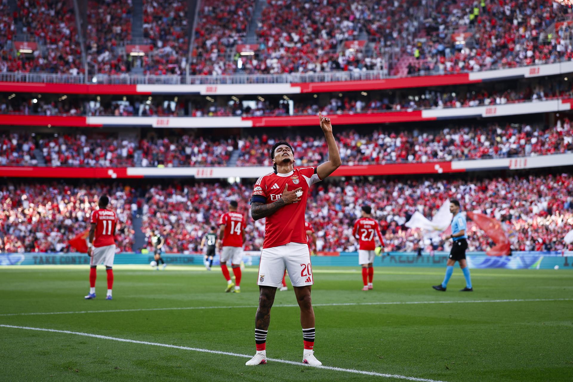 Mire el gol de Richard Ríos para la victoria de Benfica en la Liga de Portugal: video