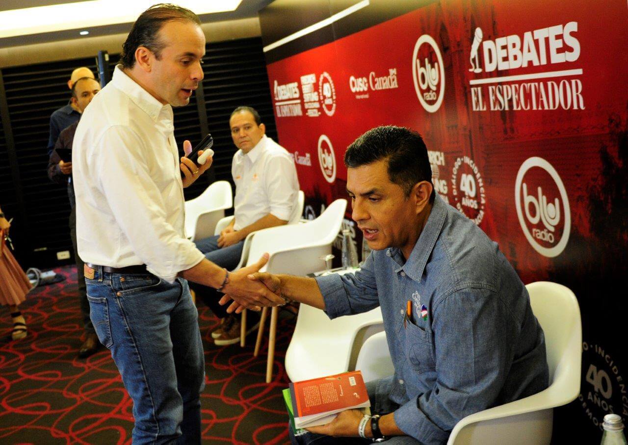 El rifirrafe entre Eder y Ospina en el debate de candidatos en Cali