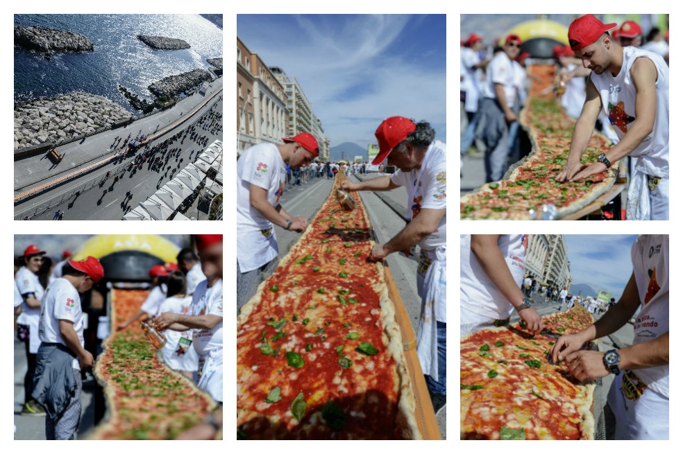 La historia detrás de la pizza más larga del mundo