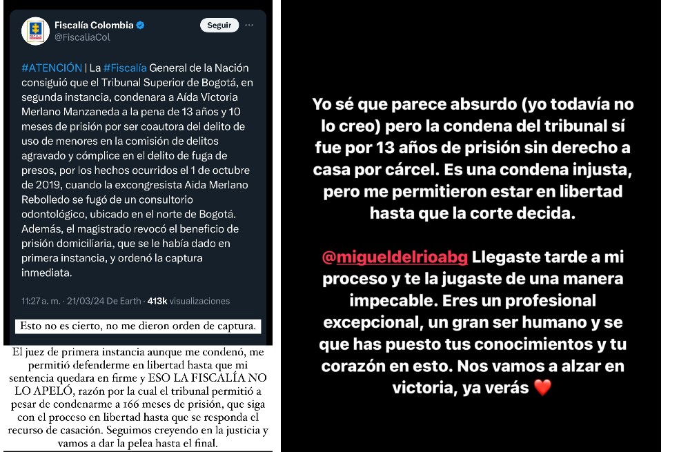 La generadora de contenido Aida Victoria Merlano calificó de injusta la sentencia del Tribunal Superior de Bogotá. Esta es la razón por la que, por ahora, no ha ingresado a la cárcel.