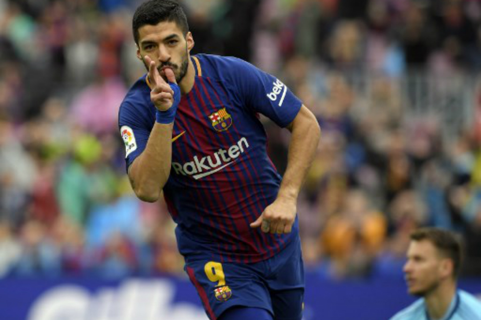 El delantero uruguayo llegó a 23 goles en lo que va de la temporada. / AFP