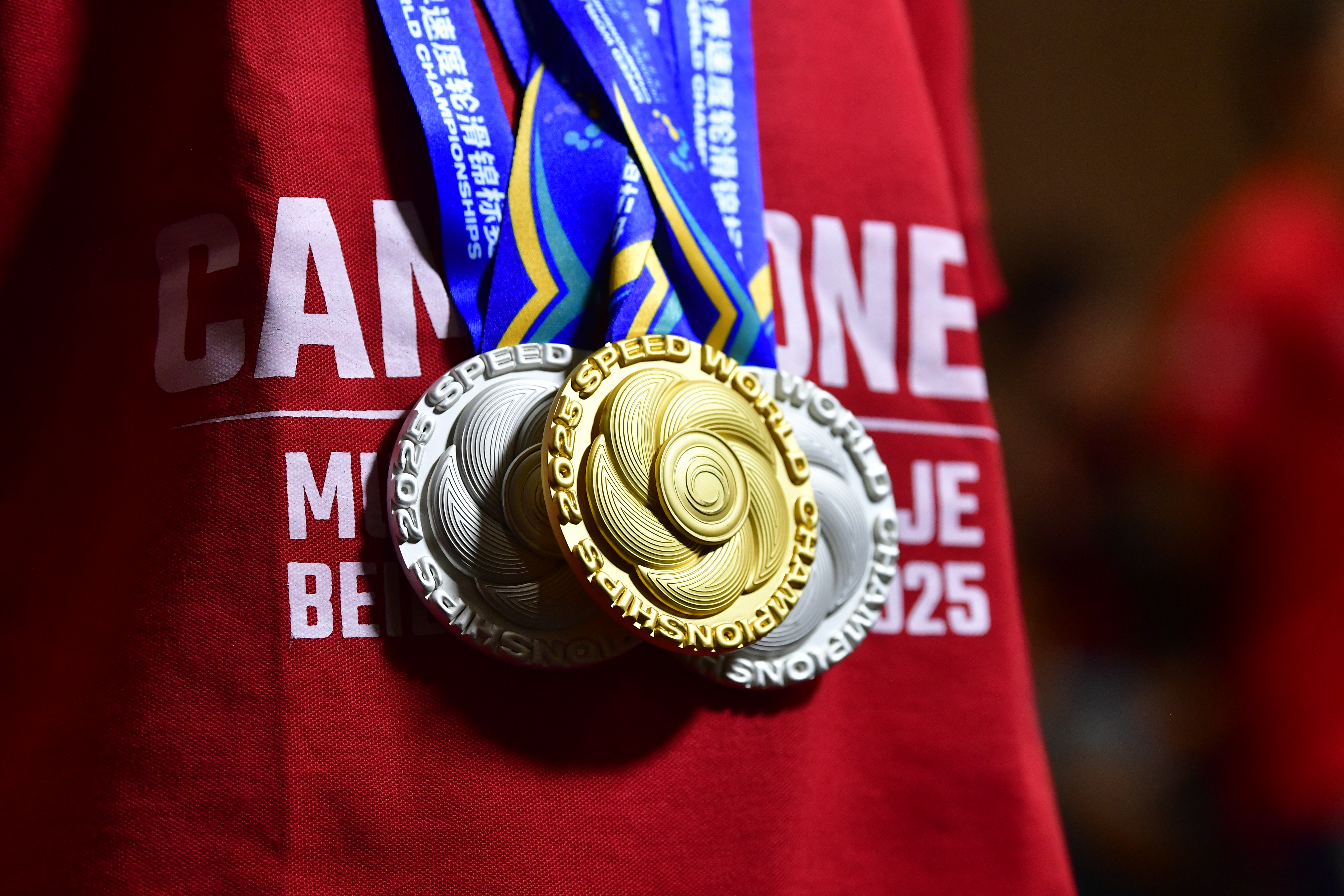 Selección colombiana de patinaje de Velocidad a su llegada al país luego de conquistar el Campeonato Mundial de Patinaje de Velocidad, realizado en Beidaihe, China.