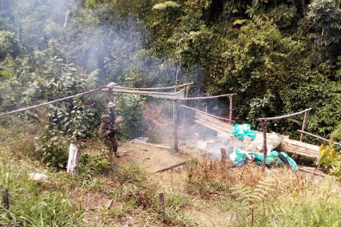 Ejército destruye depósito con 761 kilos de marihuana en San Luis (Antioquia)