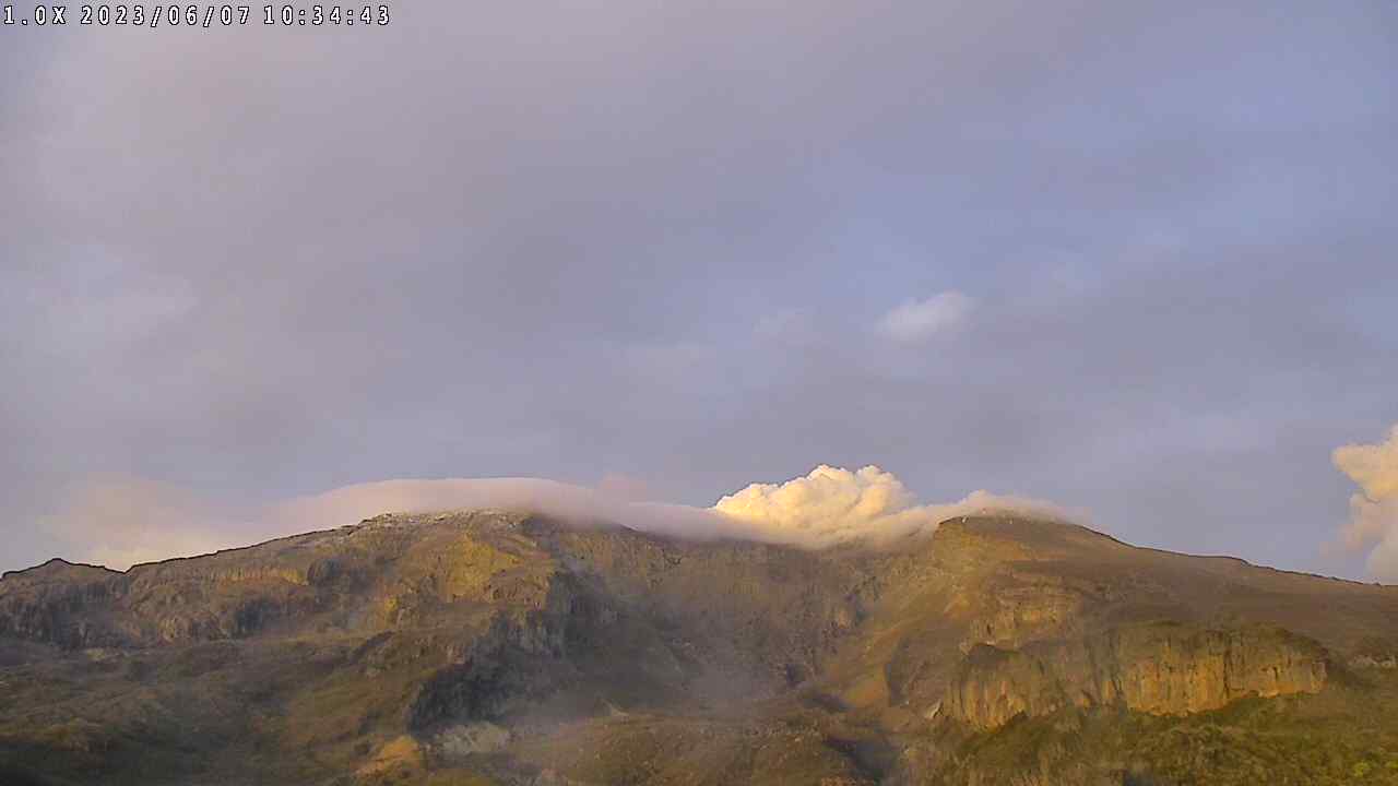 Desde ahora se podrá ver en vivo la actividad del volcán Nevado del Ruiz