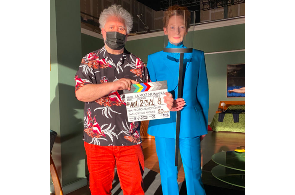 Pedro Almodóvar y Tilda Swinton comienzan el rodaje de “La Voz Humana”