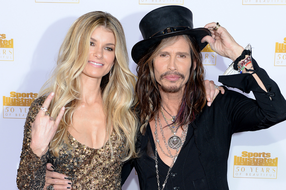Steven Tyler se divierte con Marisa Miller