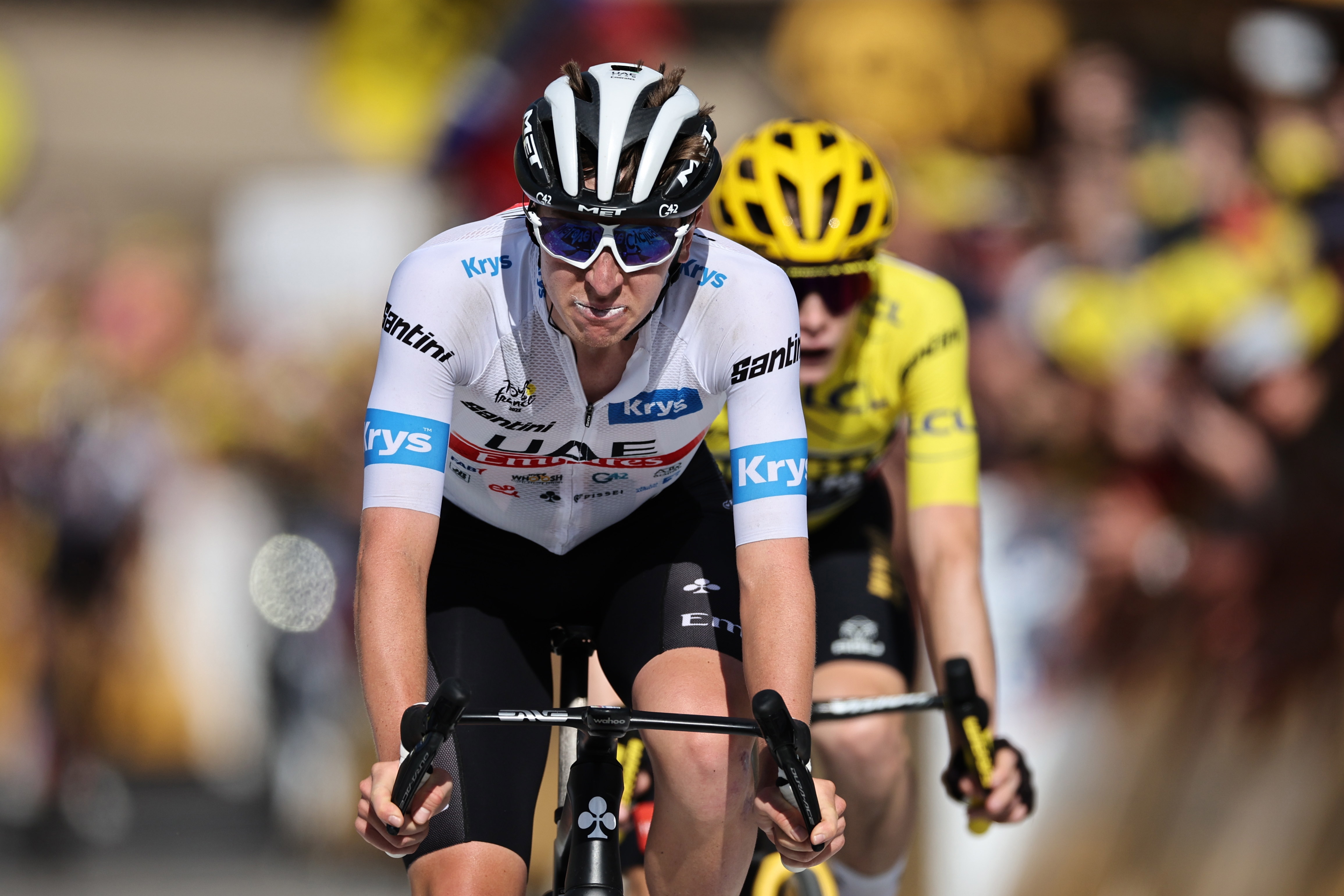 Pogacar atacó a Vingegaard, pero el danés le sacó más ventaja en la general del Tour