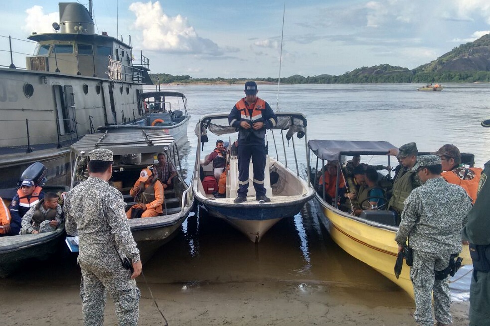 Rescatan cuerpos de tres los 18 desaparecidos en el Río Orinoco