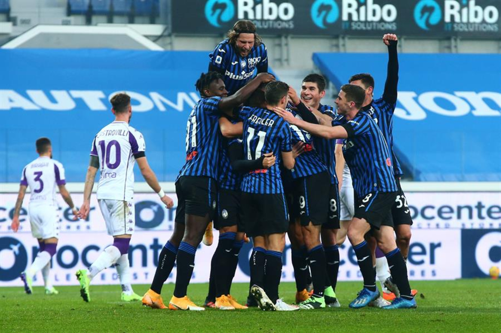 Atalanta goleó por 3-0 a la Fiorentina en la Serie A.