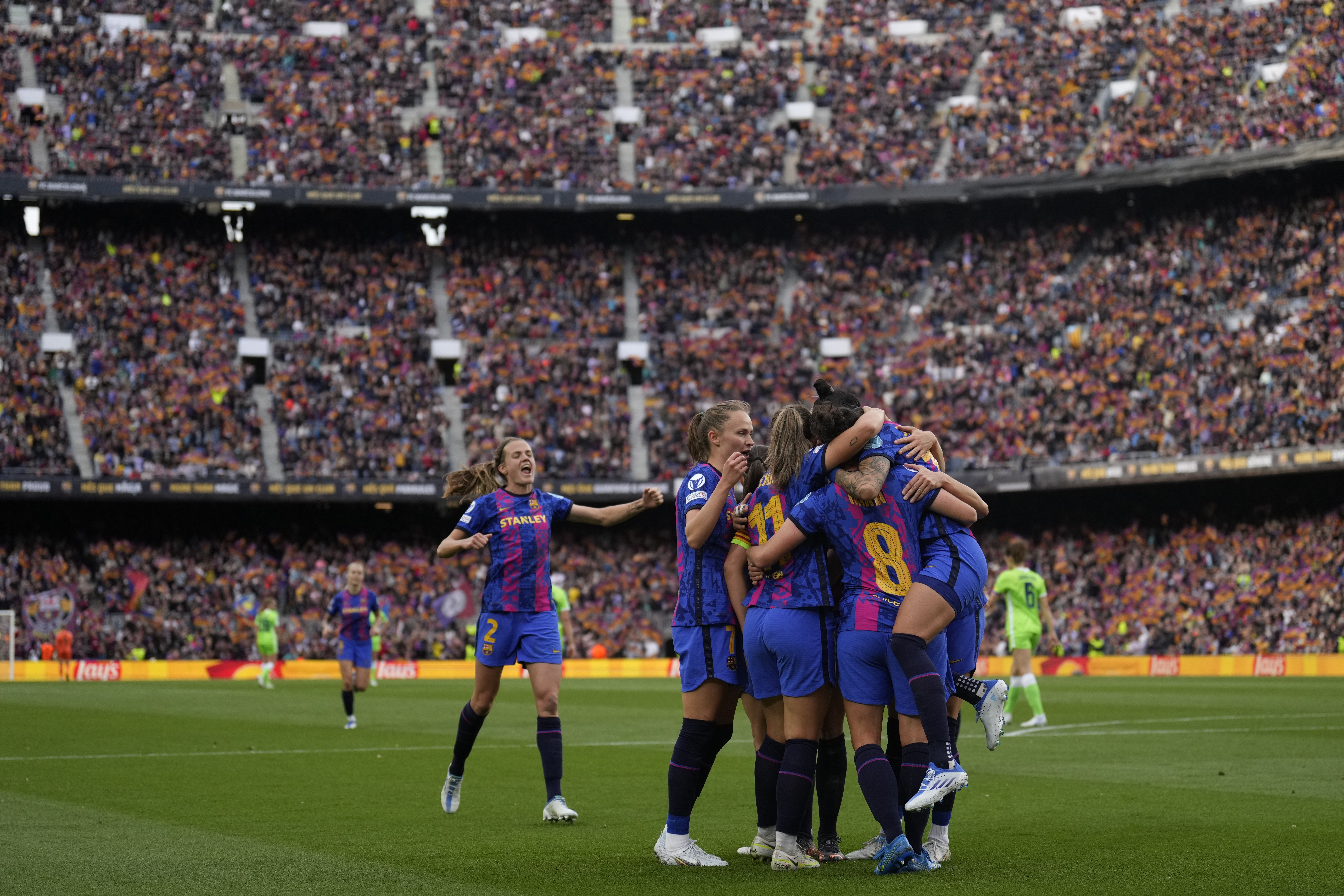Barcelona goleó en la Champions Femenina y volvió a romper marca de asistencia