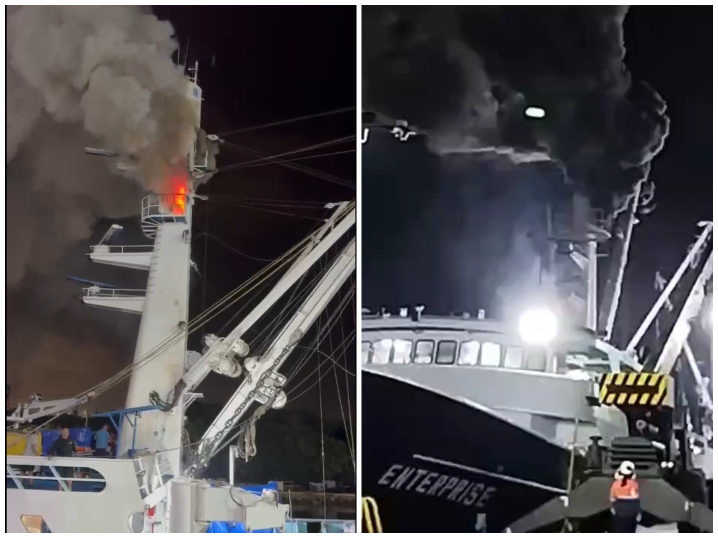 Se incendió en Cartagena uno de los barcos que pescan atún Van Camp’s
