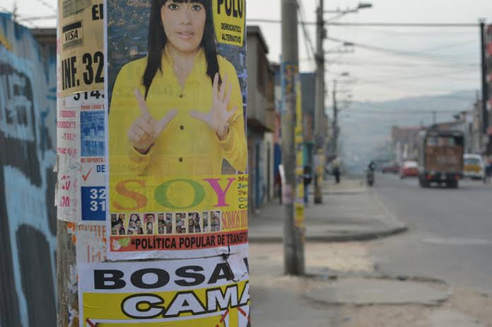 Bogotá está inundada de publicidad política