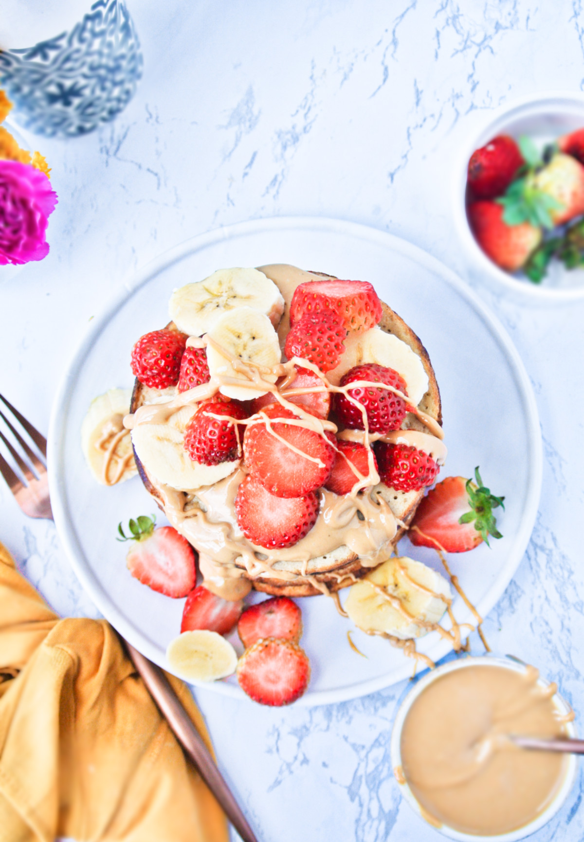 Así se ven los pancakes libres de gluten.