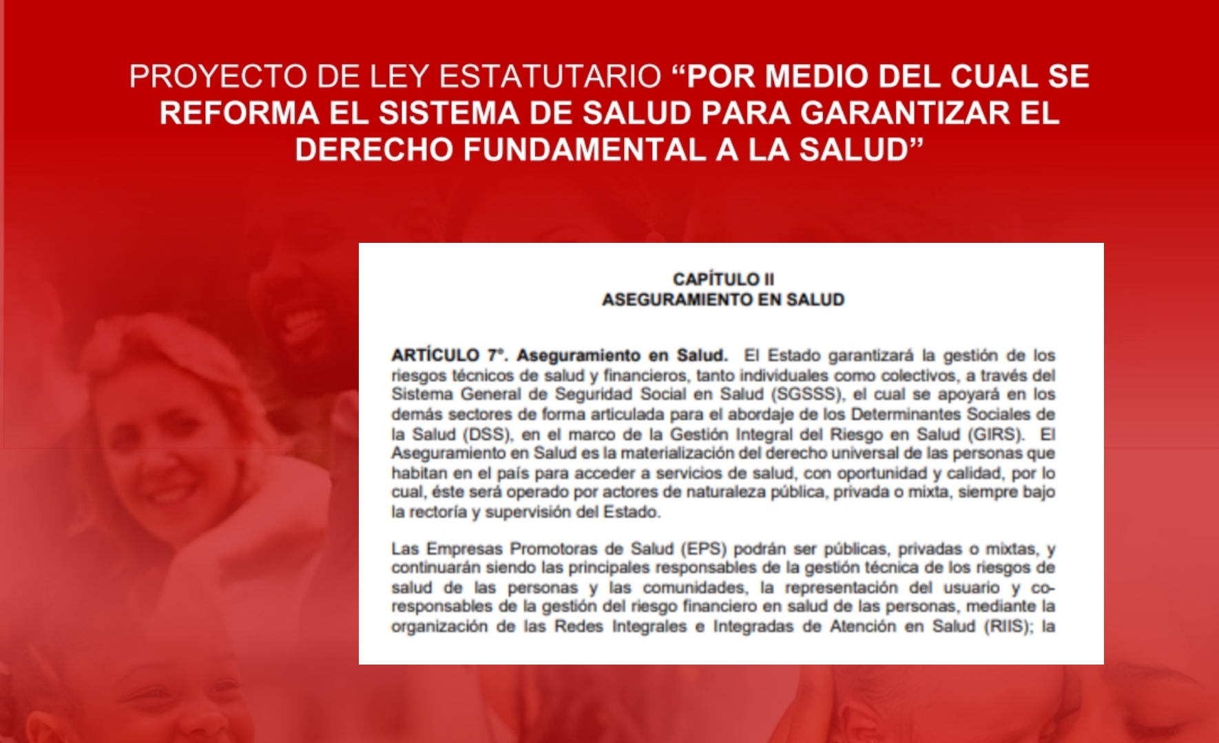 Parte de la reforma a la salud de los liberales, que coordina César Gaviria.