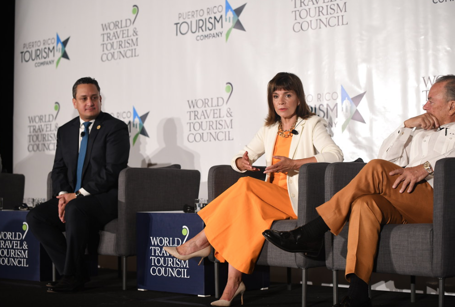 Julia Simpson, presidenta y CEO del WTTC, en la Cumbre de Puerto Rico.