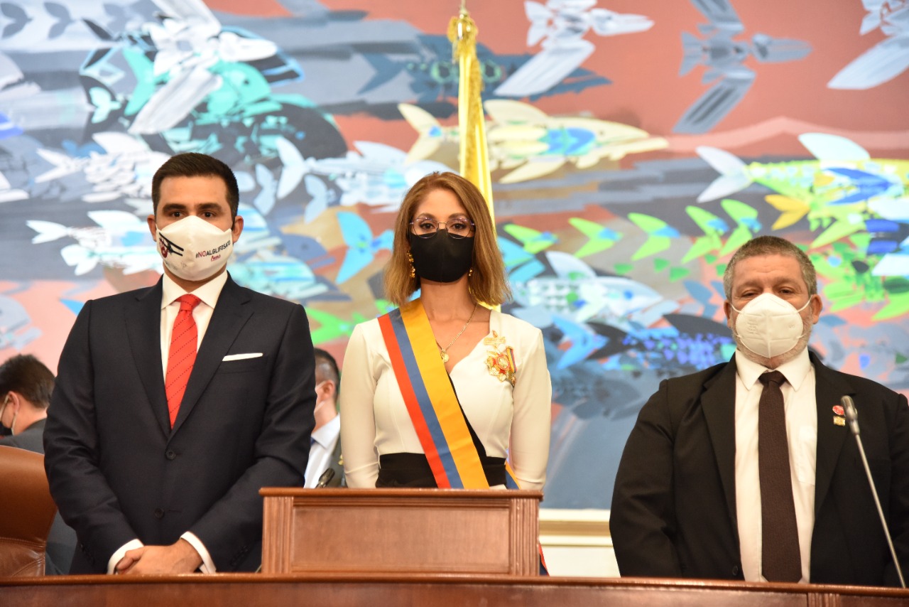 Carlos Ardila, del Partido Liberal, quedó como primer vicepresidente, seguido de Luis Alberto Albán, de Comunes, como segundo vicepresidente.
