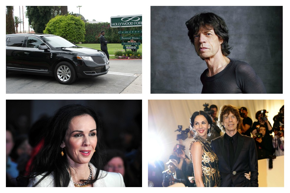 Funeral de L’Wren Scott, novia de Mick Jagger