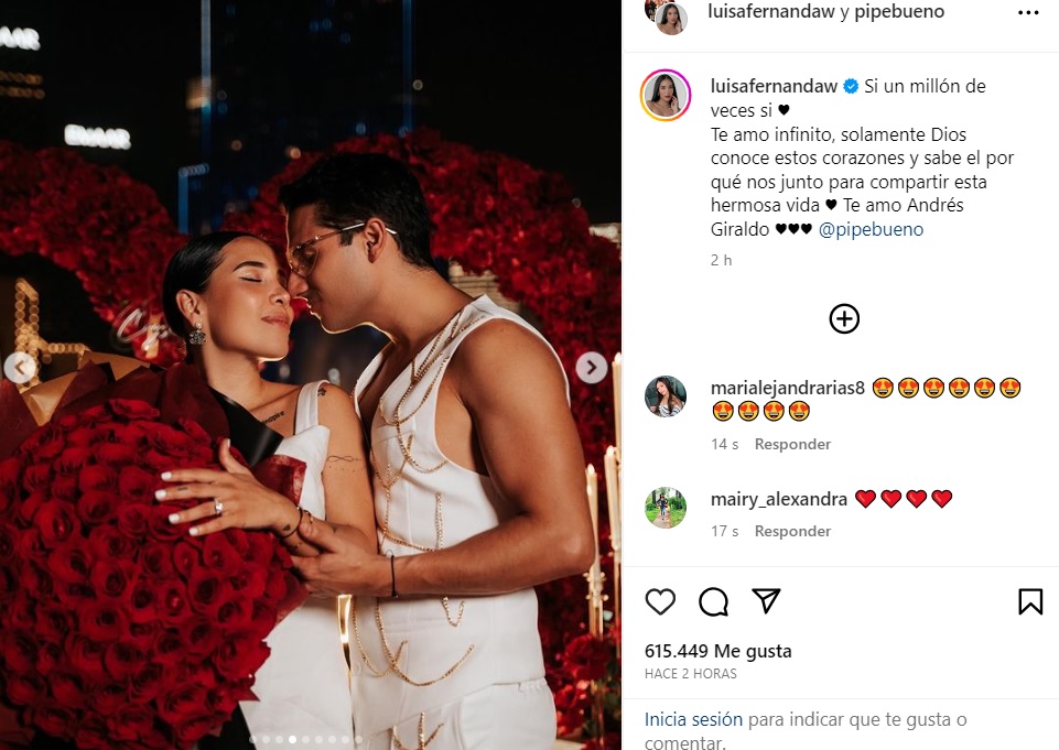 En fotos: Así es la historia de amor de Luisa Fernanda W y Pipe Bueno