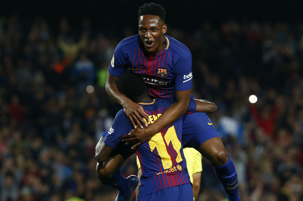 Pékerman observó a Mina y Bacca en la goleada del Barcelona al Villarreal