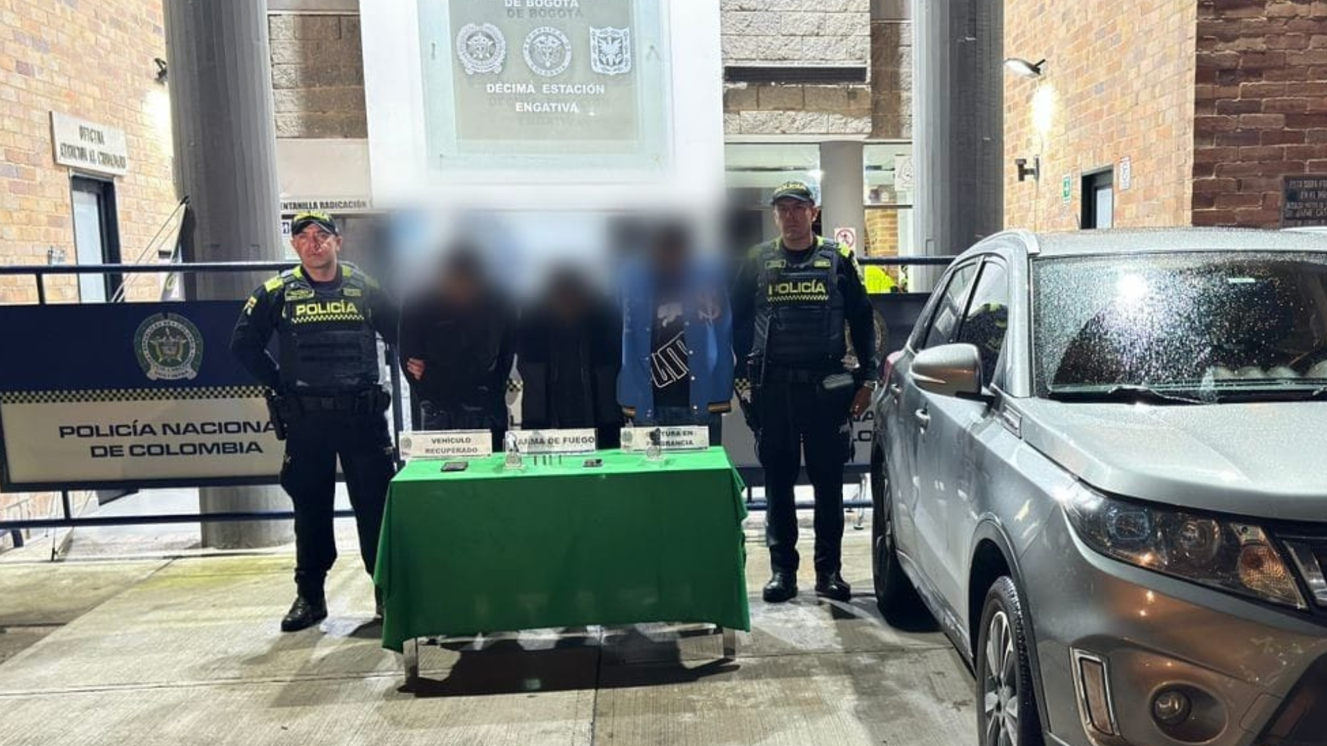 Capturados por hurto a camioneta de alta gama: uno portaba brazalete del Inpec