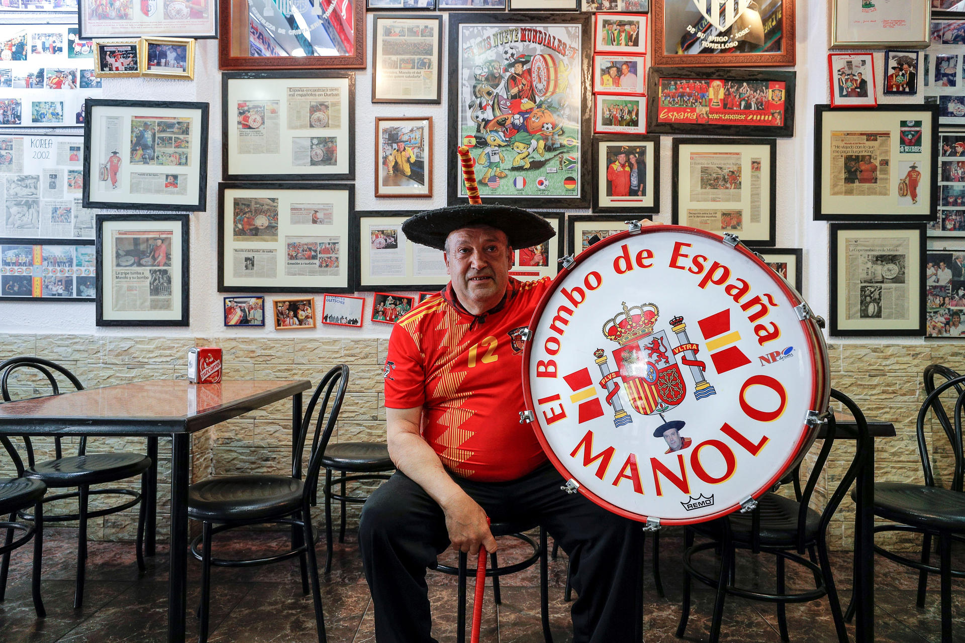 Murió Manolo ‘el del Bombo’, el hincha más popular de España