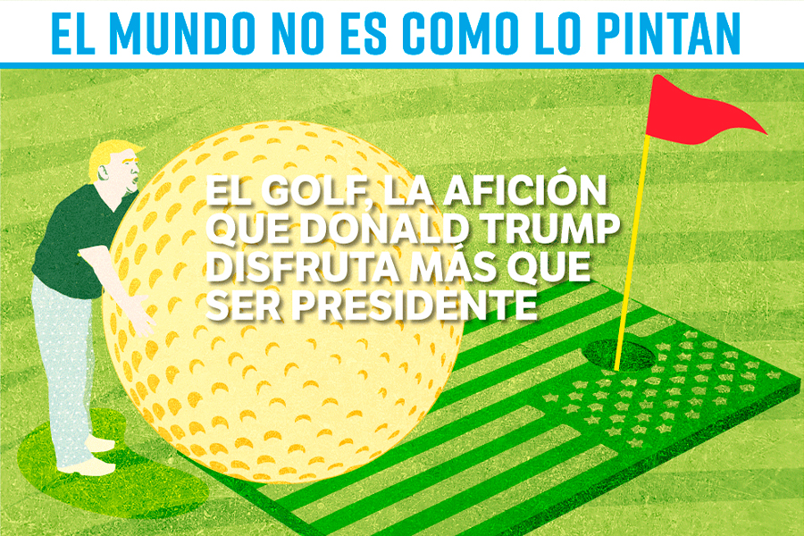 El golf, la afición que Donald Trump disfruta más que ser presidente