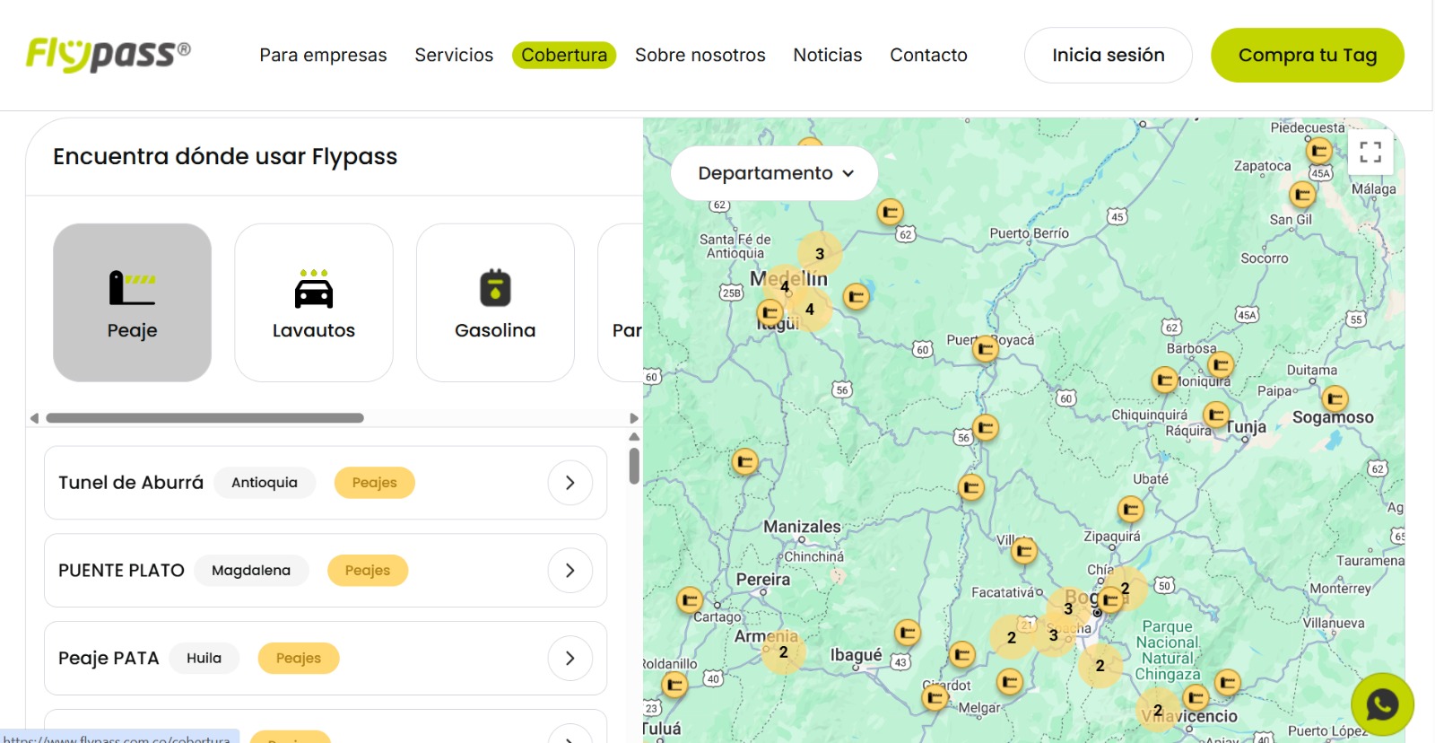 Evite contratiempos en carretera con el mapa de cobertura Flypass en vacaciones