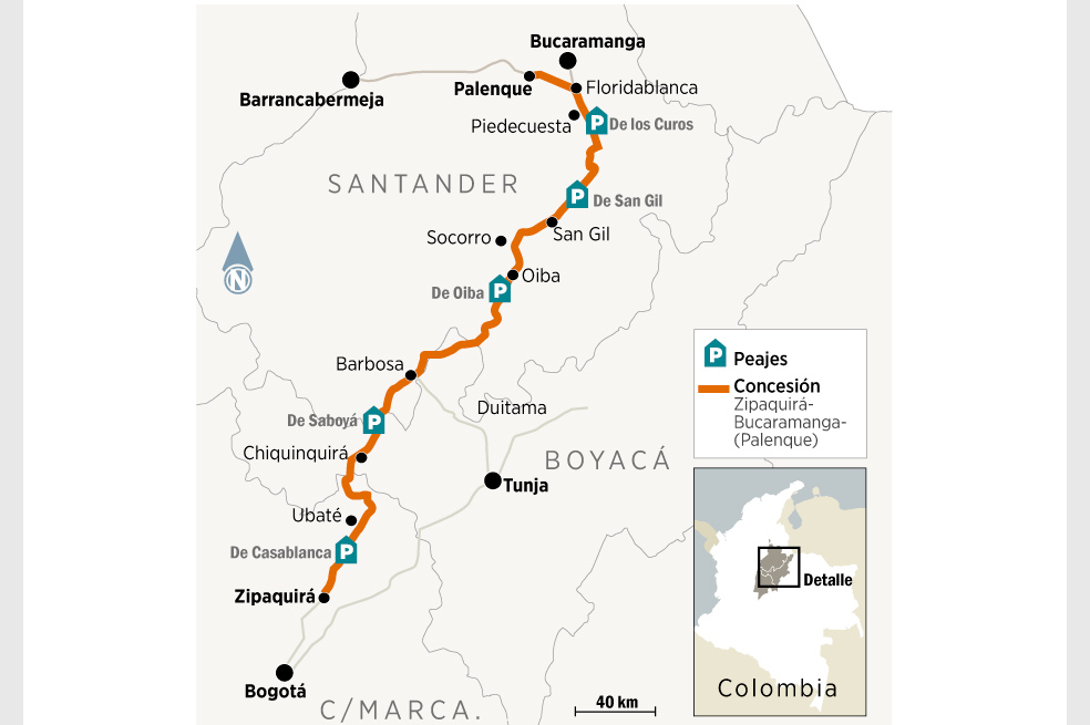 Interés en vía a Bucaramanga