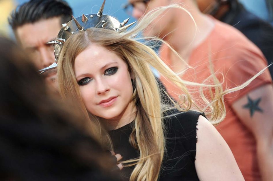 La cantante Avril Lavigne.