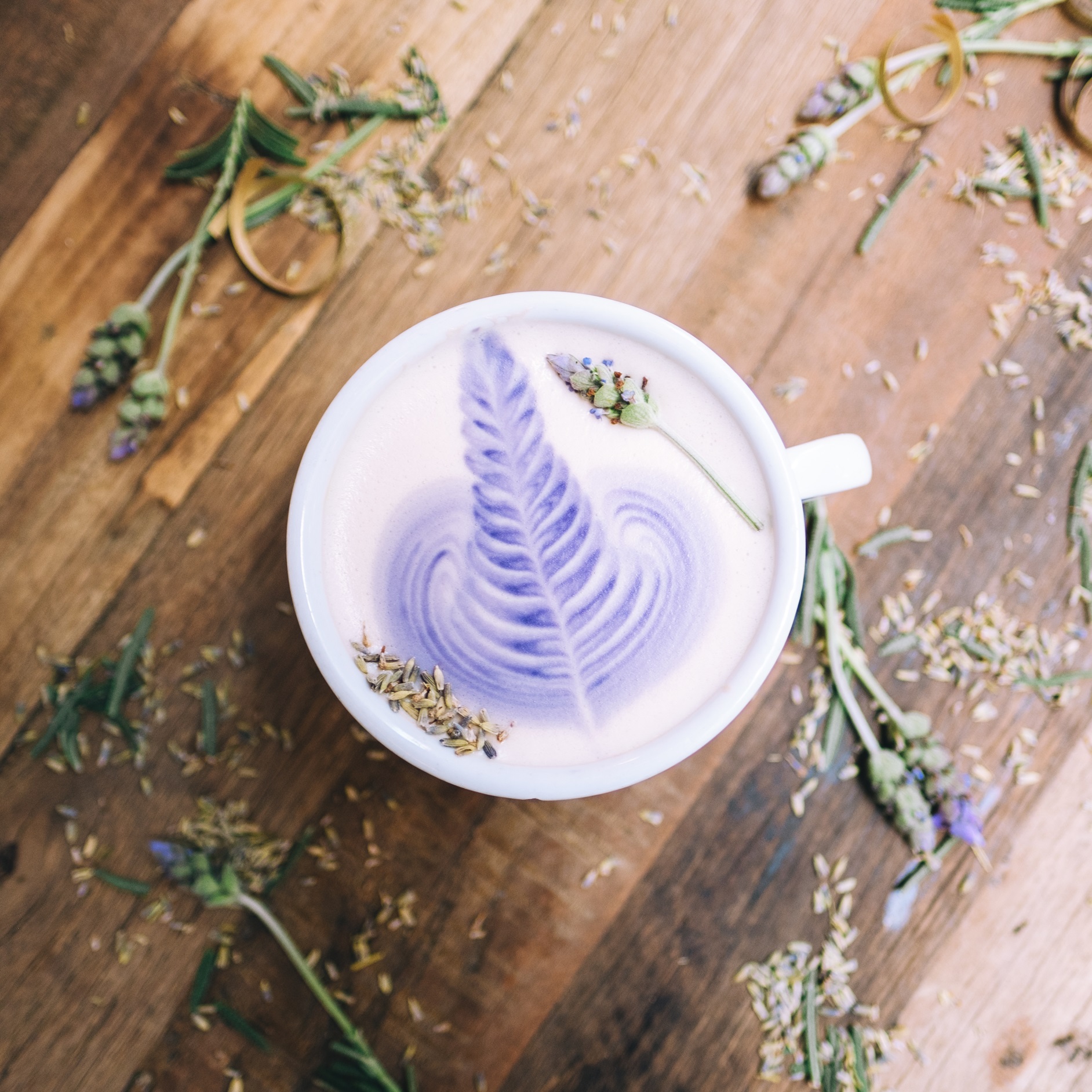 El té con leche y lavanda es una de las bebidas exclusivas de Grace Street