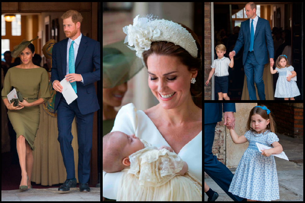 Bautizo del príncipe Luis, tercer hijo de duques de Cambridge, en imágenes