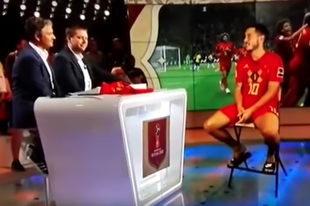 Un holograma del jugador Eden Hazard dejó boquiabierto a todo el mundo