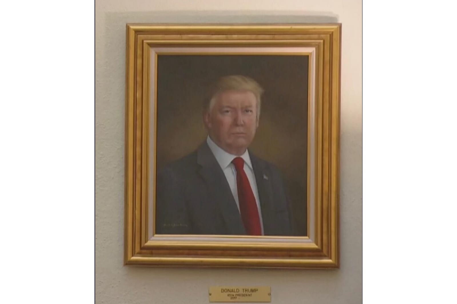 La pintora del retrato de Donald Trump responde a las acusaciones del mandatario