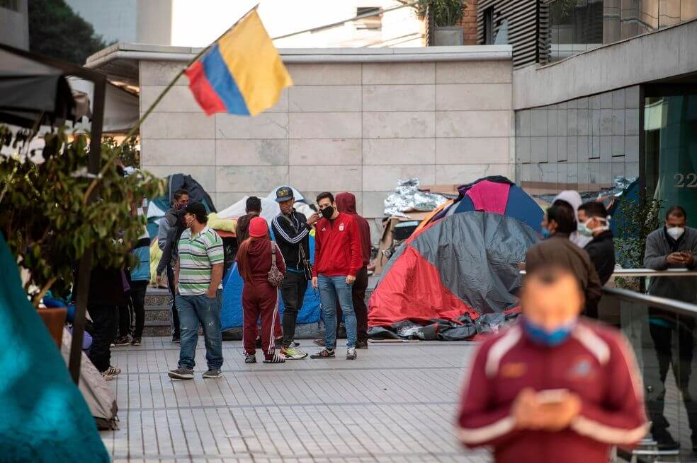 Colombianos piden ayuda para salir de Chile