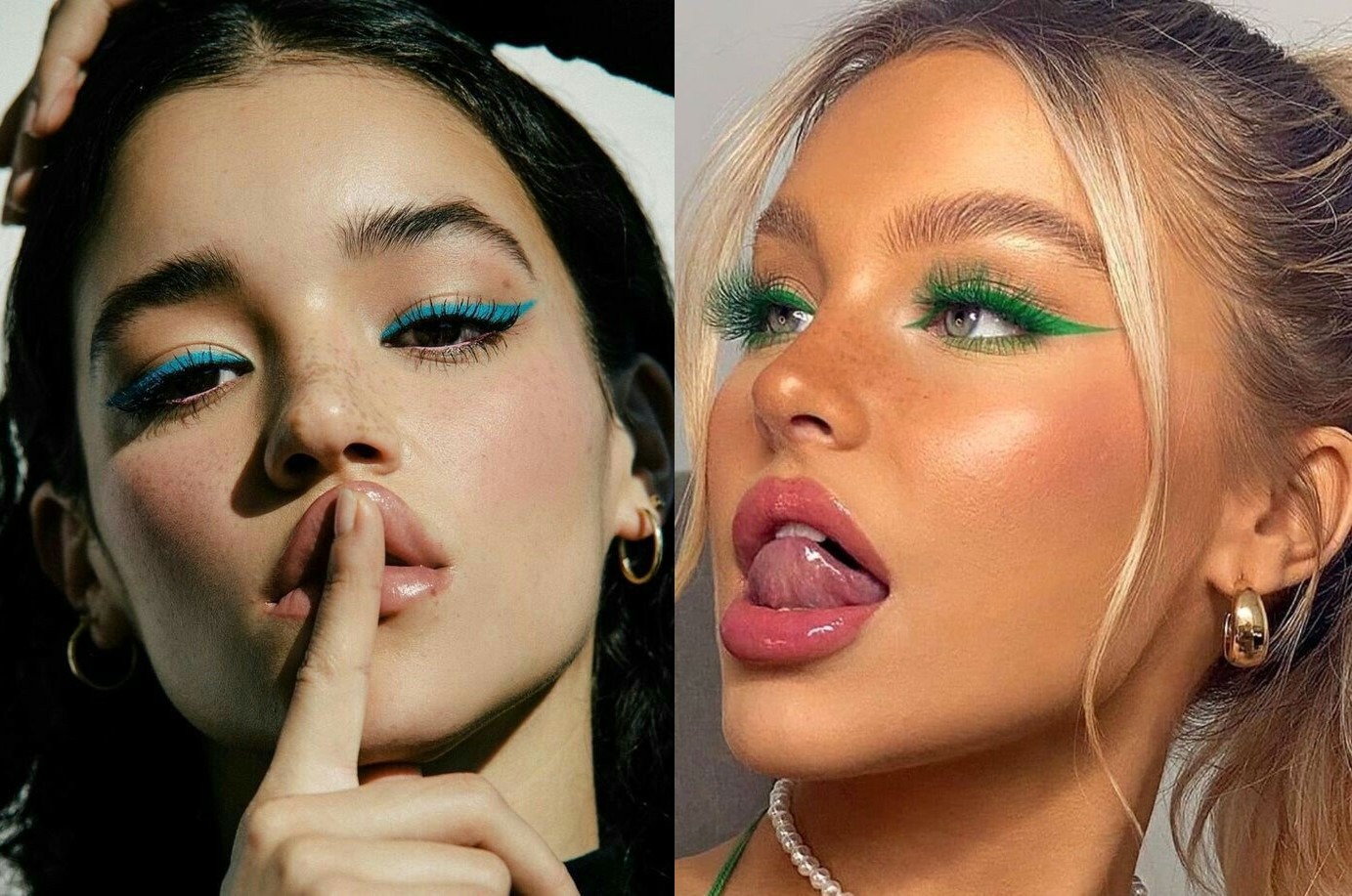 El color teñirá nuestros ojos en 2024 en forma de trazos gruesos o eyeliners XL