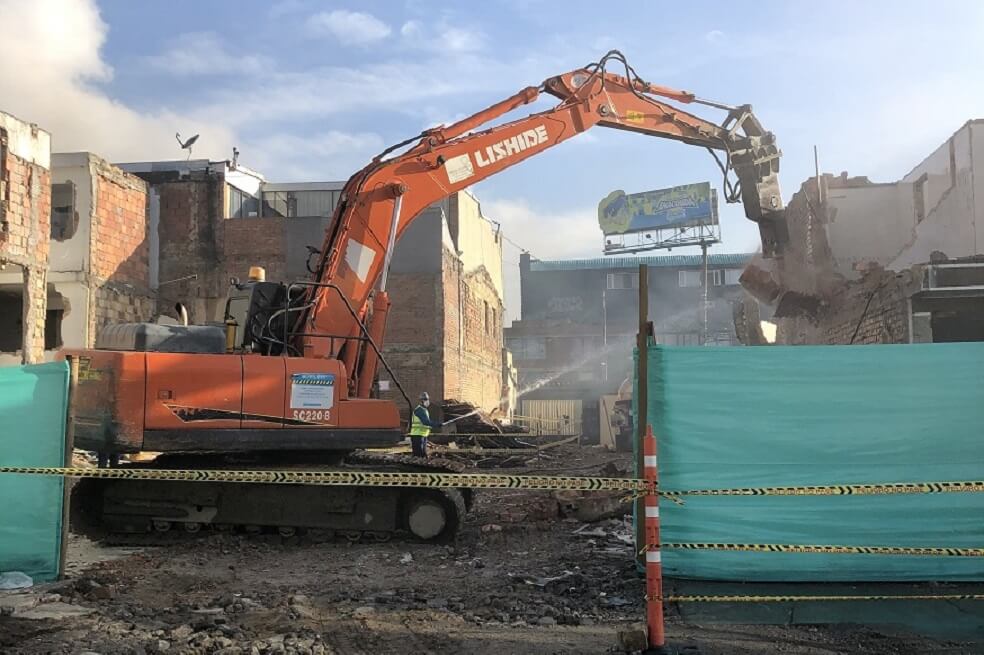 Se inicia la demolición de predios para construir el Metro de Bogotá
