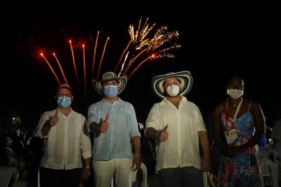 En imágenes: Lo mejor de la inauguración de los Juegos de Mar y Playa (Foto por Sergio Acevedo).