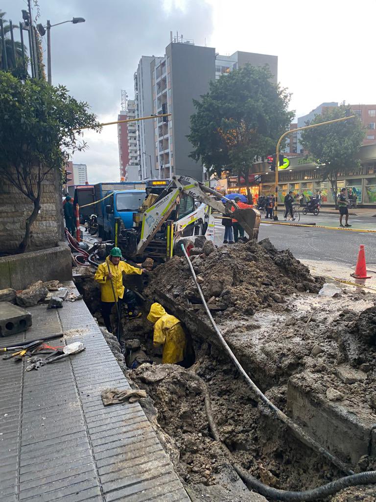 ¡Ojo! Se suspende suministro de agua en sector de Chapinero por daño de tuberia