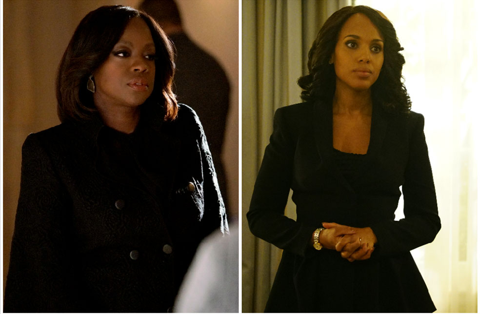 Las actrices Viola Davis y Kerry Washington.