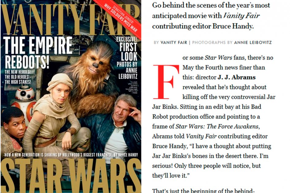 Revelan detalles de los nuevos personajes de «Star Wars»