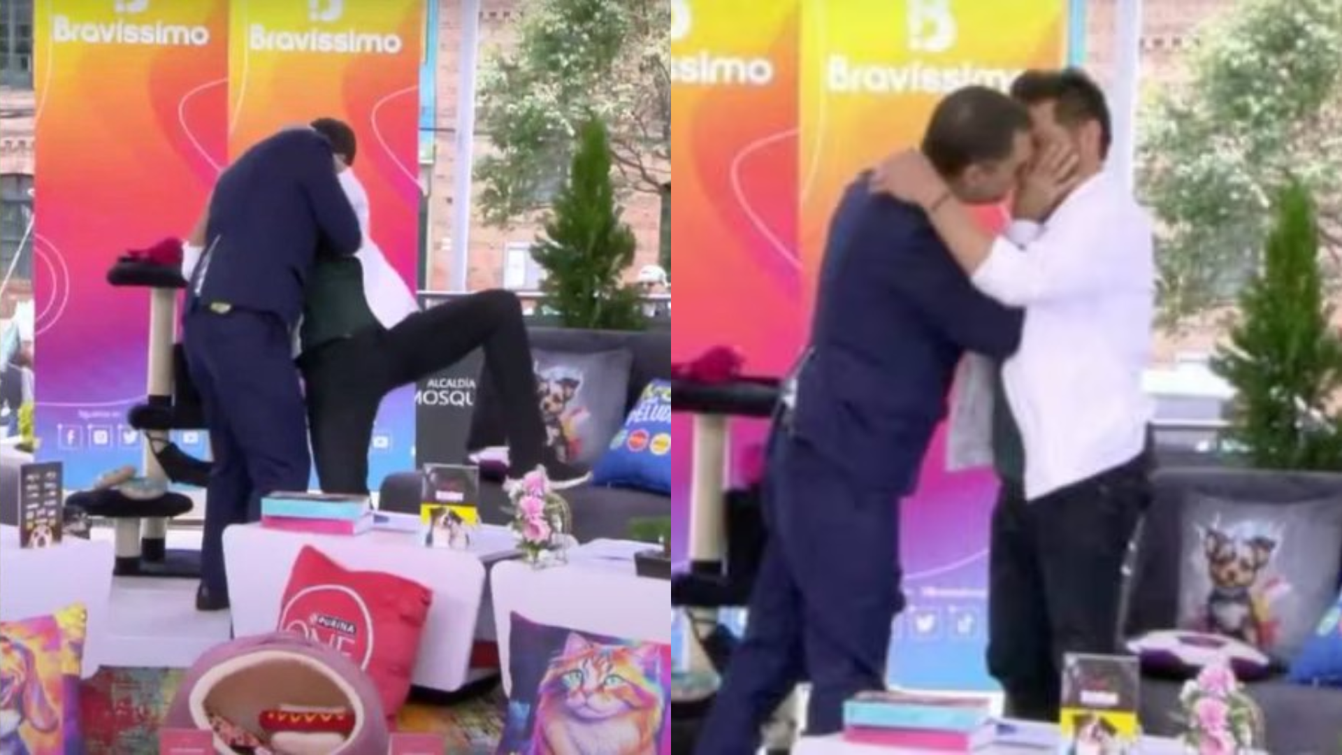 Marcelo Cezán habló del beso que se dio con Rafa Taibo en “Bravíssimo”