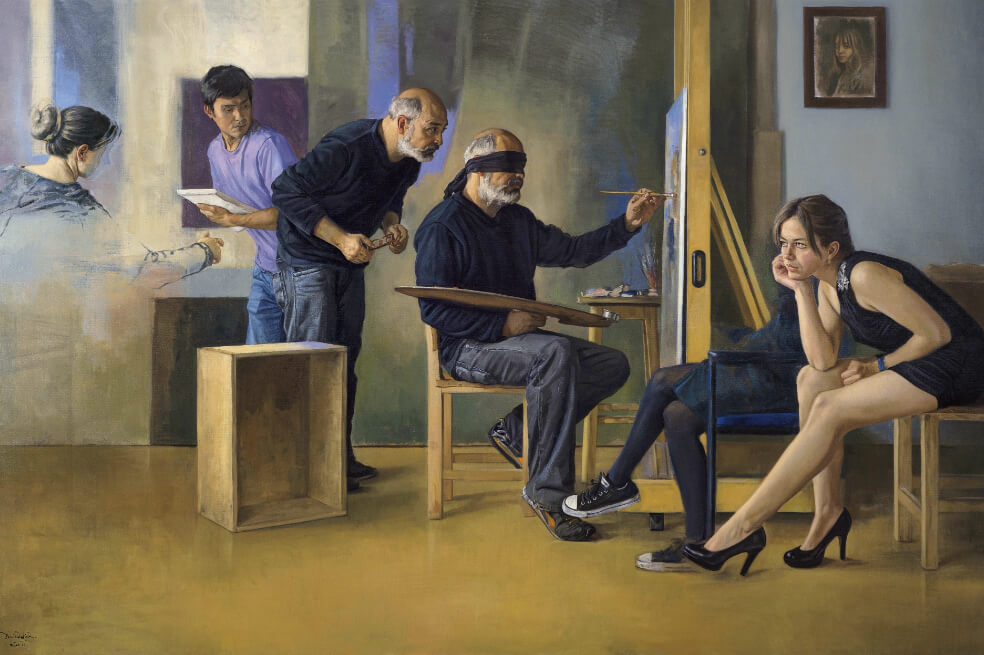 Las pinturas de Darío Ortíz en la Bienal de Venecia