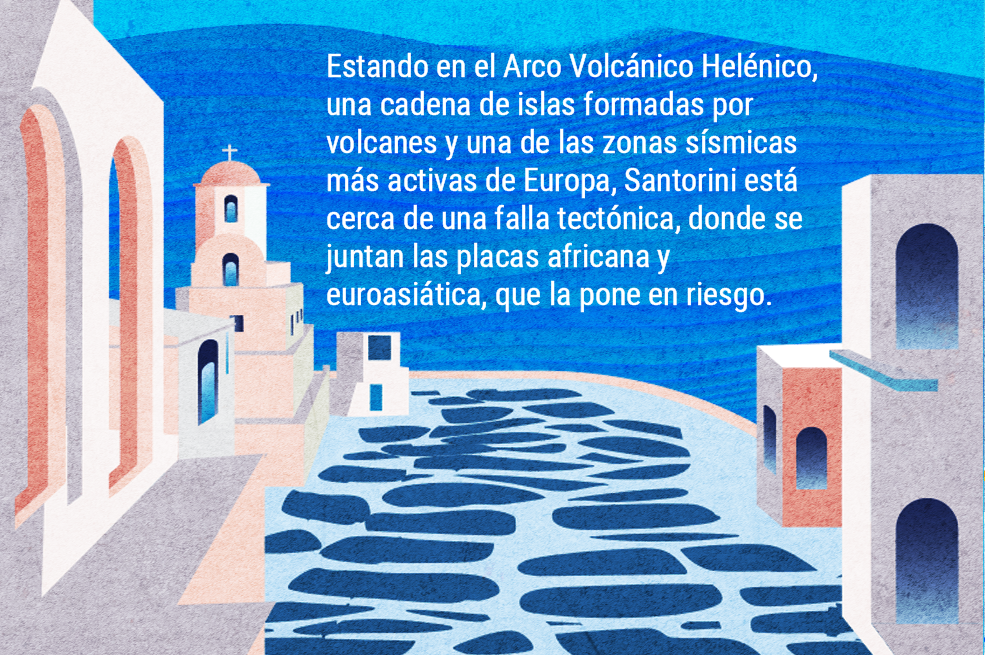 Santorini, el paraíso griego que los temblores están vaciando