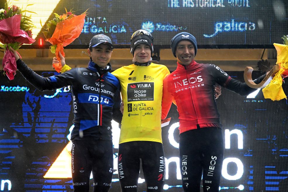 Egan Bernal celebra podio de O gran Camiño: Vingegaard quedó campeón