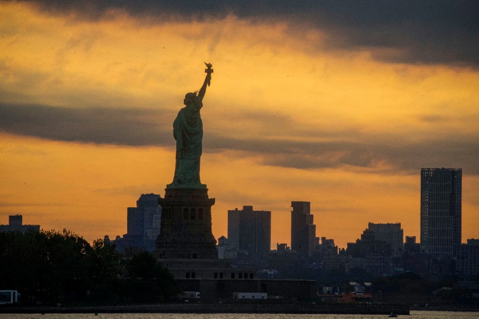 En algunas de las ciudades de Estados Unidos, como Nueva York, el eclipse también fue visible.