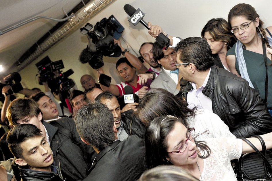 El 11 de noviembre de 2013 los medios no pudieron entrar a la audiencia de Fabio Salamanca porque la sala era muy pequeña. / Luis Ángel