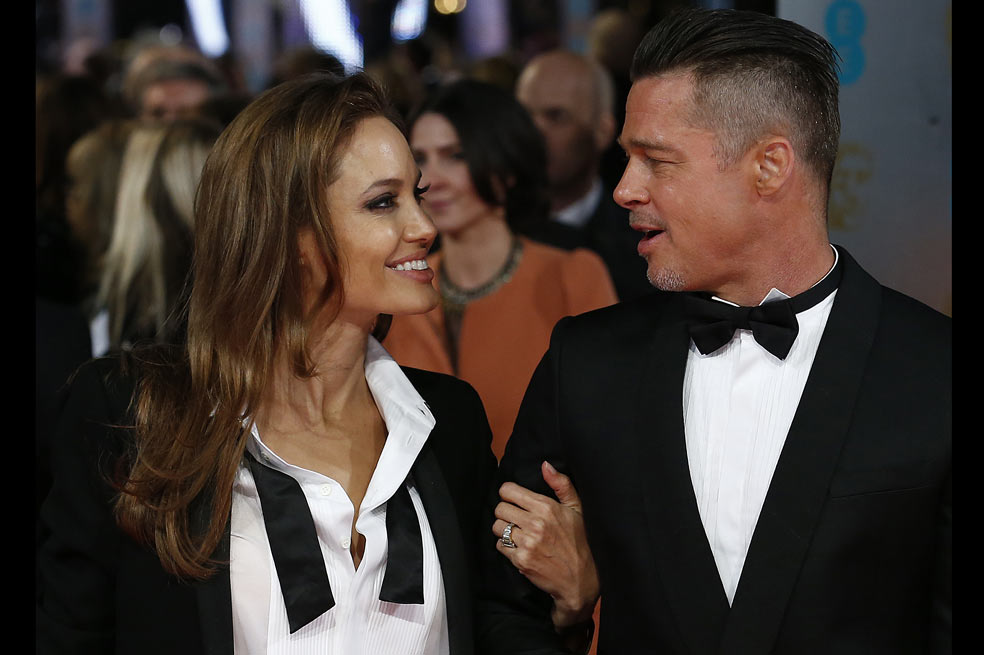 Angelina Jolie y Brad Pitt, inseparables