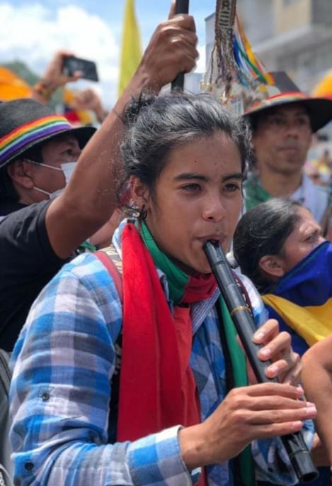 Isan David Imbachi, indígena inga, de 18 años, abaleado el 28 de mayo en Cali, al parecer por la Fuerza Pública. / Archivo Particular.