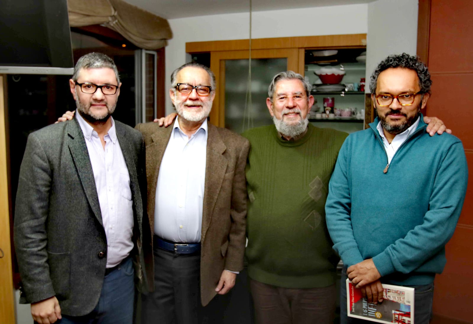 Recuerdos de padres e hijo: José Luis Díaz-Granados y Federico Díaz-Granados.