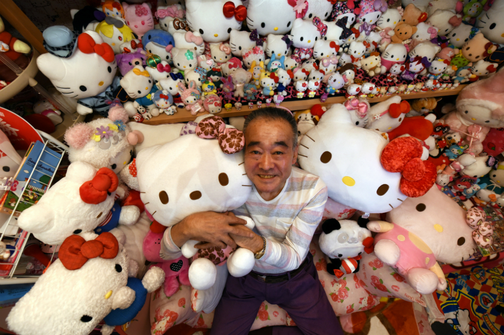La mayor colección de Hello Kitty la tiene este policía japonés retirado